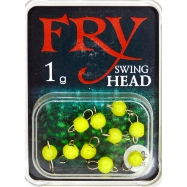 Вантаж для риболовлі, вухатий, розбірний, 10шт/уп, колір Lime, вага 1г